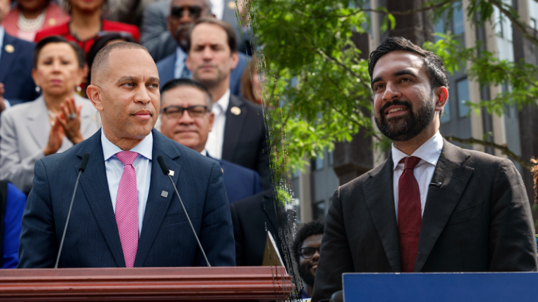 Vulnerable Democrats hammered with scathing ad handcuffing them to Mamdani, Jeffries